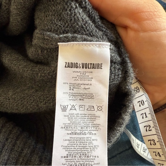 Zadig & Voltaire boy’s Tim Wool Blend 1/4 Sweater Size - Picture 9 of 11